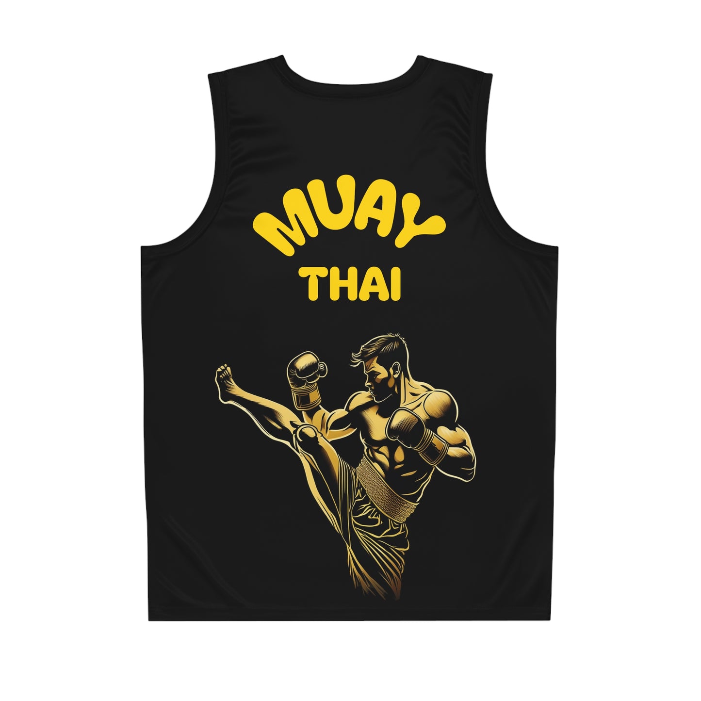 Muay Thai Jersey (Black & Gold)