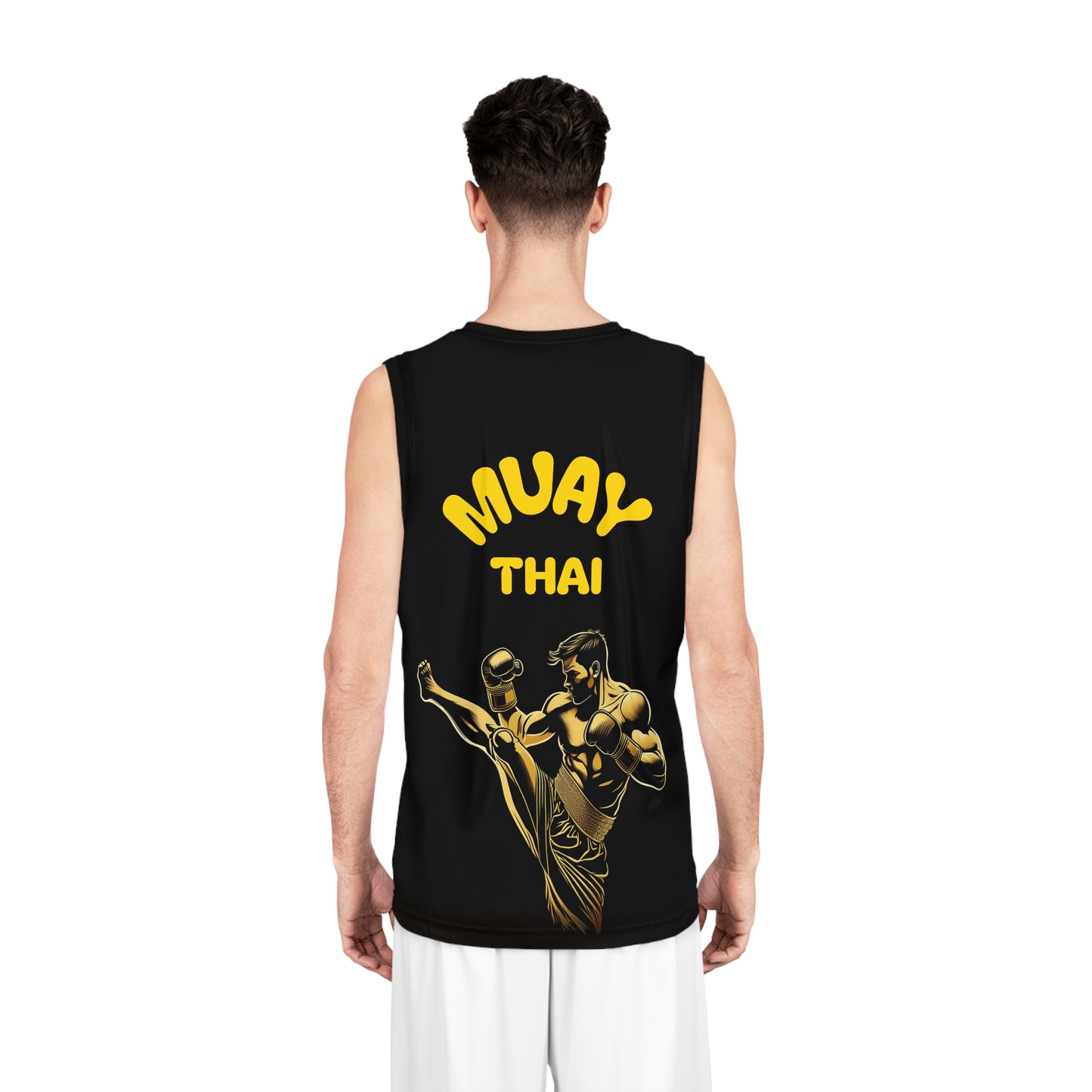 Muay Thai Jersey (Black & Gold)